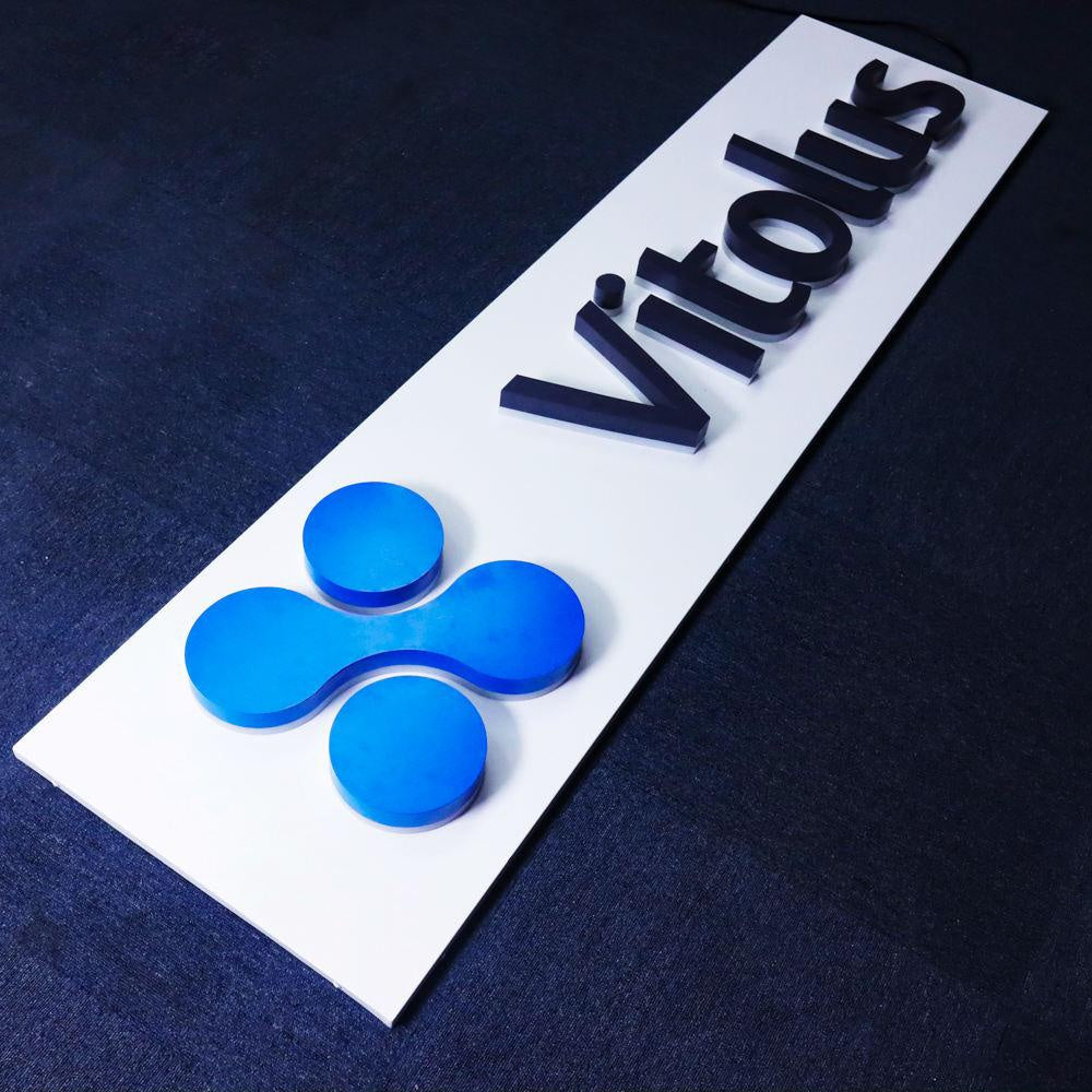 Vitolus With Logo 3D Frontlit Letters Metal Led Sign