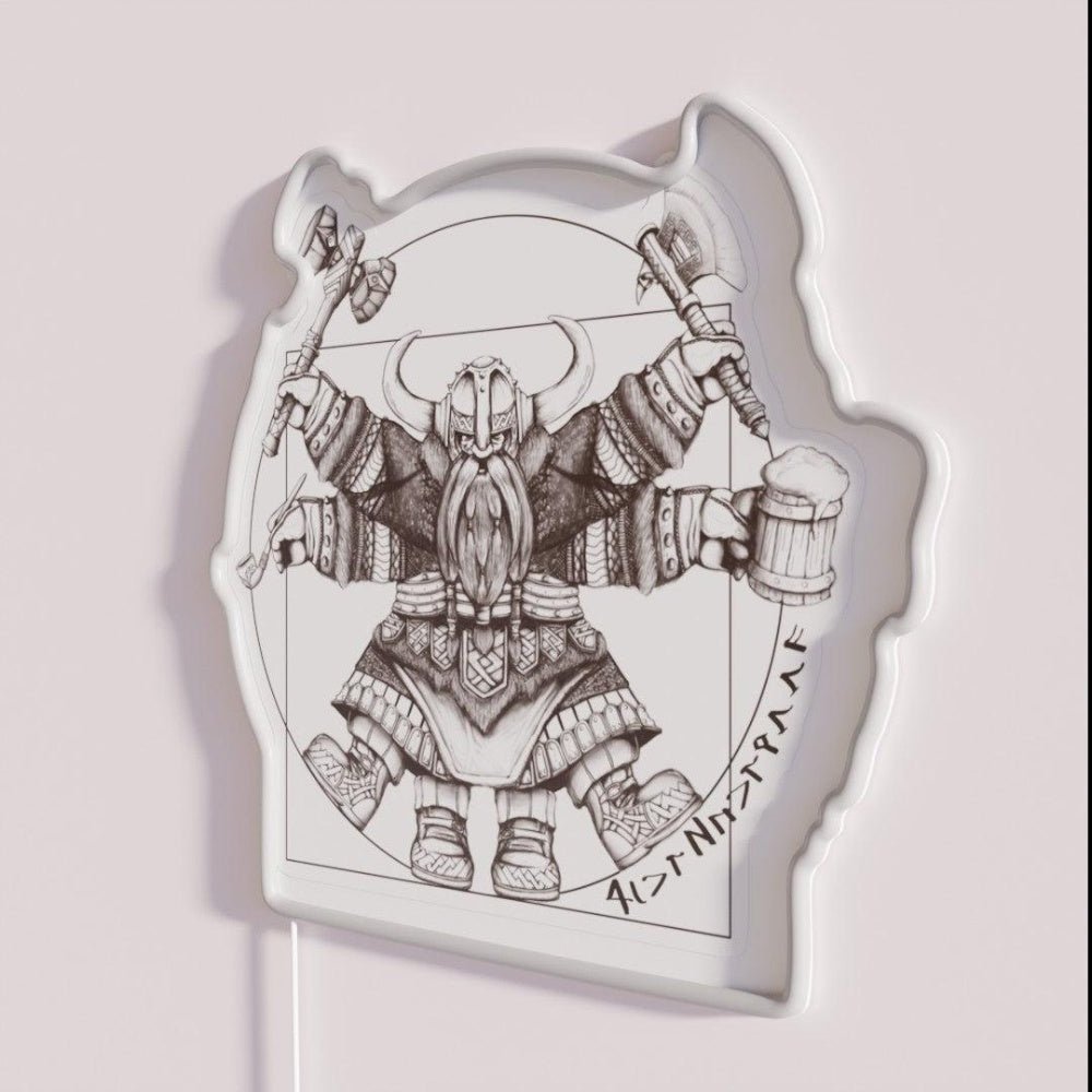 Vitruvian Dwarf Rgb Led Neon Sign - Shineneon