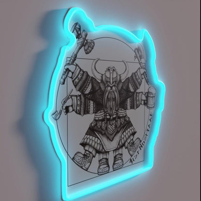 Vitruvian Dwarf Rgb Led Neon Sign - Shineneon