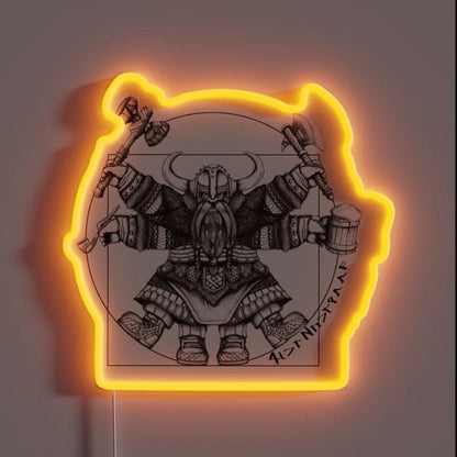 Vitruvian Dwarf Rgb Led Neon Sign - Shineneon