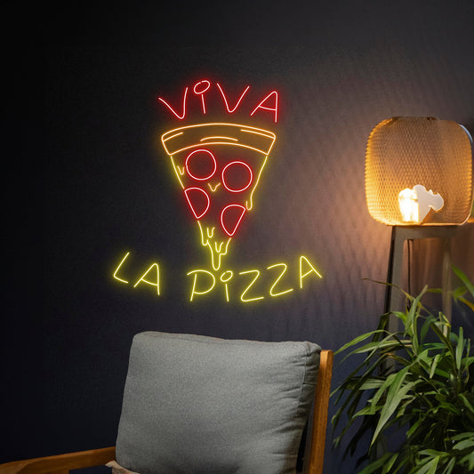 Viva La Pizza Neon Sign