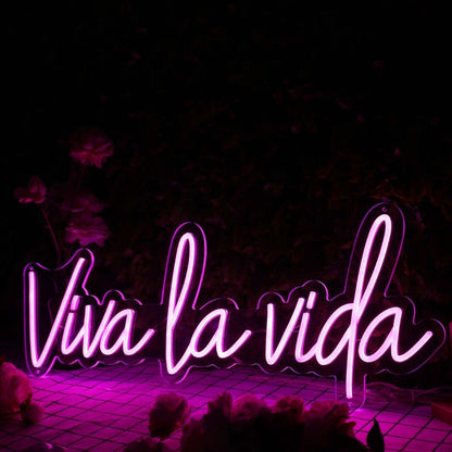 Viva La Vida Pink Led Neon Sign - Shineneon