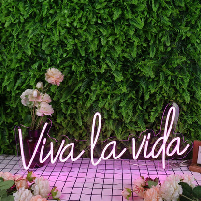 Viva La Vida Pink Led Neon Sign - Shineneon
