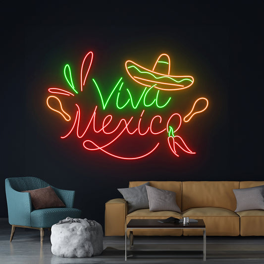 Viva Mexico Neon Sign