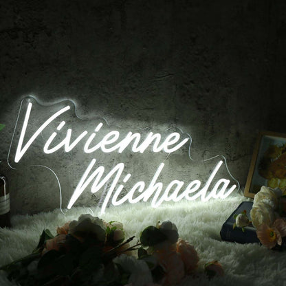 Vivienne Michaela White Led Neon Sign - Shineneon
