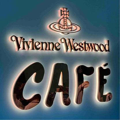 Vivienne Westwood Cafe With Logo 3D Backlit Channel Letters Led Light Sign