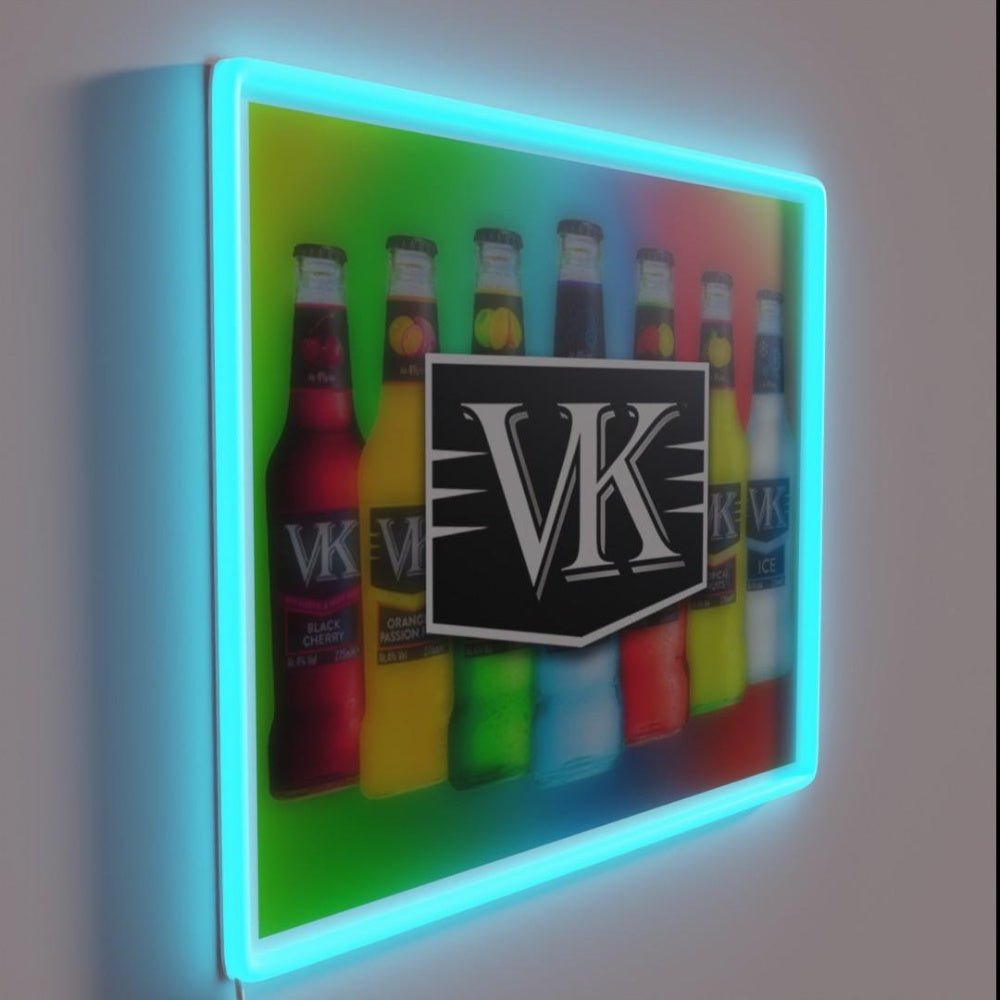 Vk Vodka Flavoured Drink Sesh Rgb Led Neon Sign - Shineneon