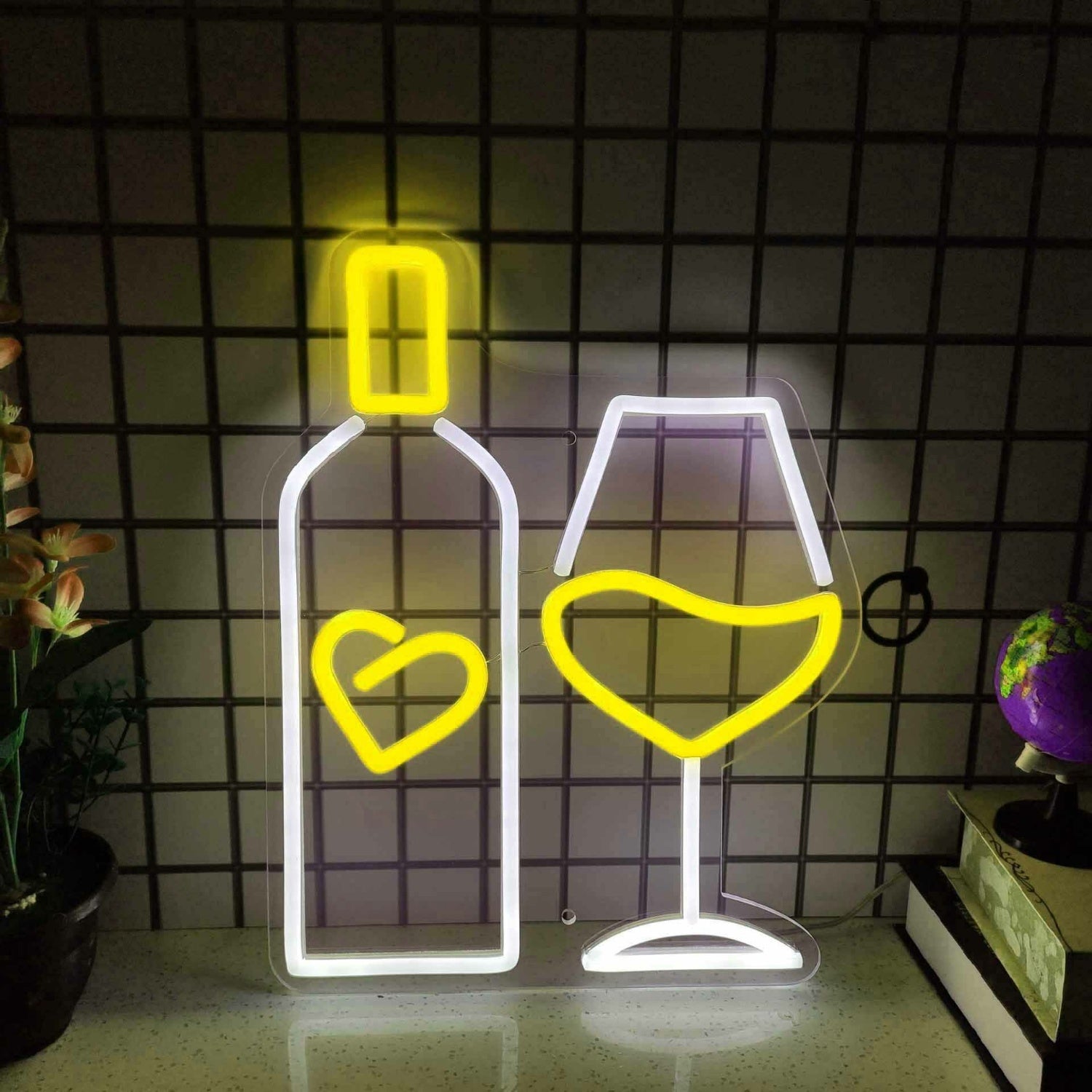 Vodka Bottle And Glass Combo Bar Led Neon Sign | Shineneon