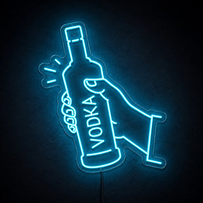 Vodka Bottle Outline Neon Sign LED Neon Sign high-converting product image