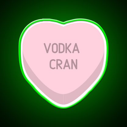 Vodka Cran Candy Heart Cocktail Bar Decor Led Neon Sign Rgb Color - LED neon sign view 8