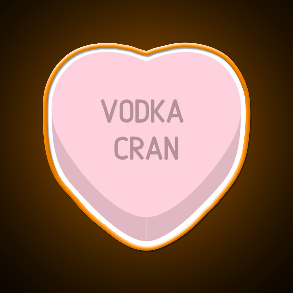 Vodka Cran Candy Heart Cocktail Bar Decor Led Neon Sign Rgb Color - LED neon sign view 6