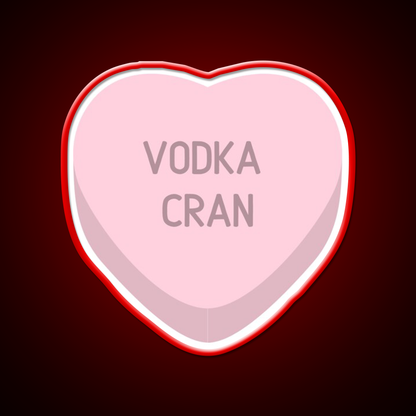 Vodka Cran Candy Heart Cocktail Bar Decor Led Neon Sign Rgb Color - LED neon sign view 10