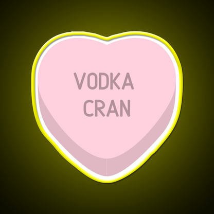 Vodka Cran Candy Heart Cocktail Bar Decor Led Neon Sign Rgb Color - LED neon sign view 7