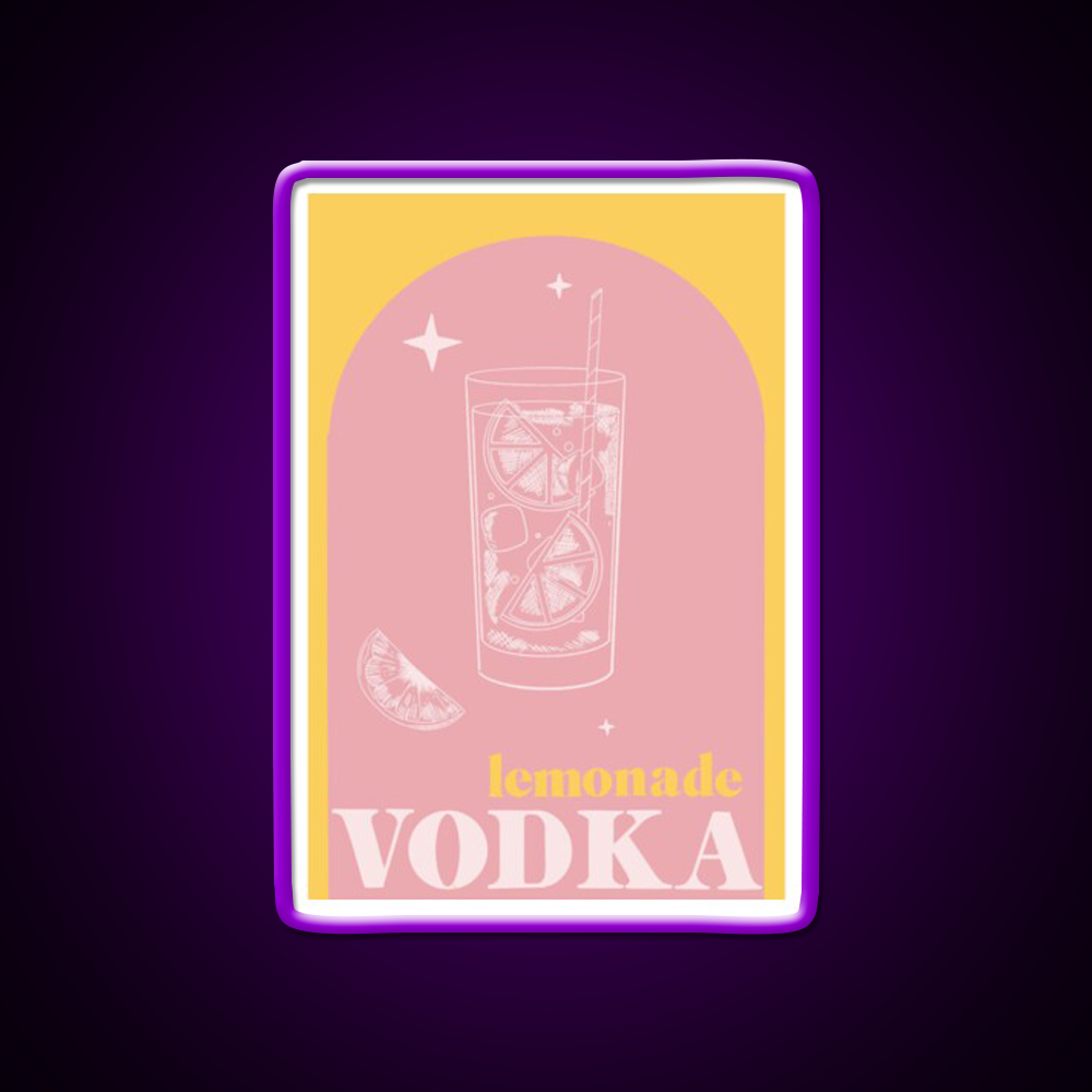Vodka Lemonade Cocktail Bar Decor Led Neon Sign Rgb Color - LED neon sign view 9
