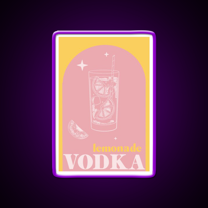 Vodka Lemonade Cocktail Bar Decor Led Neon Sign Rgb Color - LED neon sign view 9