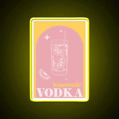 Vodka Lemonade Cocktail Bar Decor Led Neon Sign Rgb Color - Shineneon