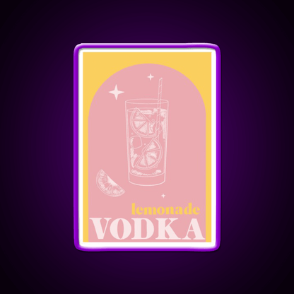 Vodka Lemonade Cocktail Bar Decor Led Neon Sign Rgb Color - Shineneon