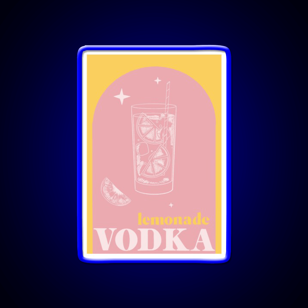 Vodka Lemonade Cocktail Bar Decor Led Neon Sign Rgb Color - Shineneon