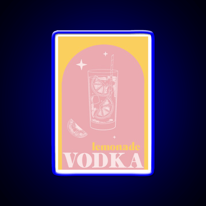 Vodka Lemonade Cocktail Bar Decor Led Neon Sign Rgb Color - Shineneon