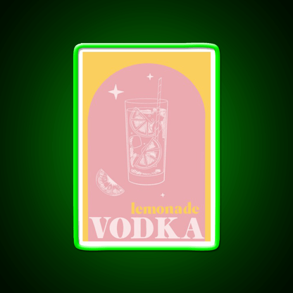 Vodka Lemonade Cocktail Bar Decor Led Neon Sign Rgb Color - Shineneon