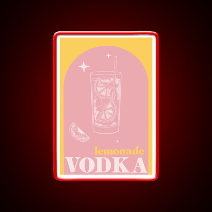 Vodka Lemonade Cocktail Bar Decor Led Neon Sign Rgb Color - Shineneon