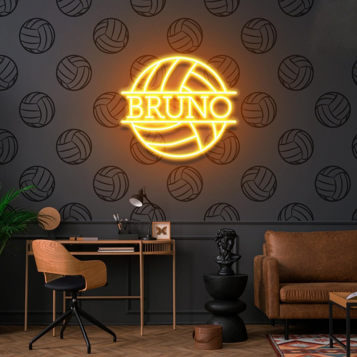 Volleyball Led Neon Sign With Your Lovely Kids Name | Shineneon