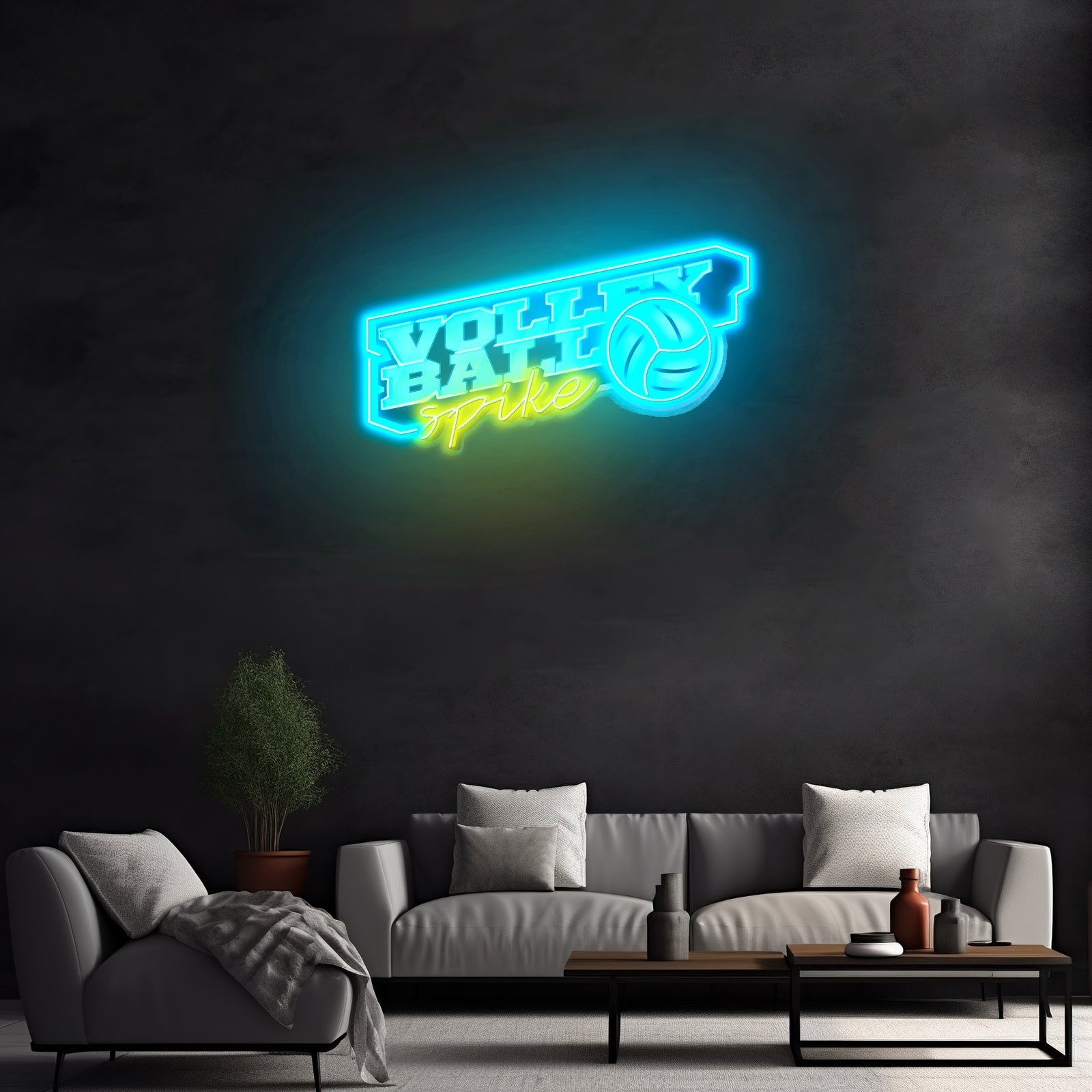 Volleyball Spike Led Neon Sign Light Custom Led Signs - Shineneon