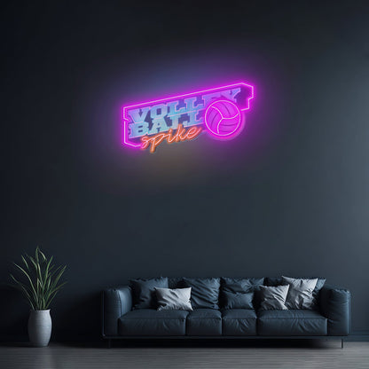 Volleyball Spike Led Neon Sign Light Custom Led Signs - Shineneon