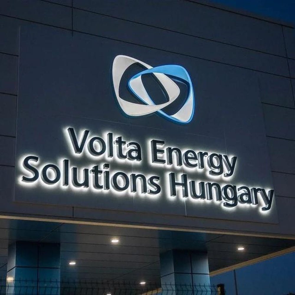 Volta Energy Solutions Hungary 3D Backlit Letters Business Metal Led Sign - Shineneon