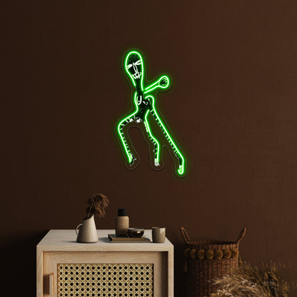 Voodoo Figure Wall Artwork Neon Signs