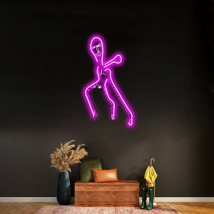 Voodoo Figure Wall Artwork Neon Signs