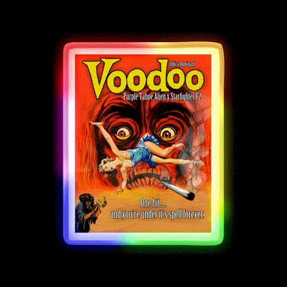 Voodoo Hemp Inspired Green Leaf Led Neon Sign Rgb Color - LED neon sign close-up detail