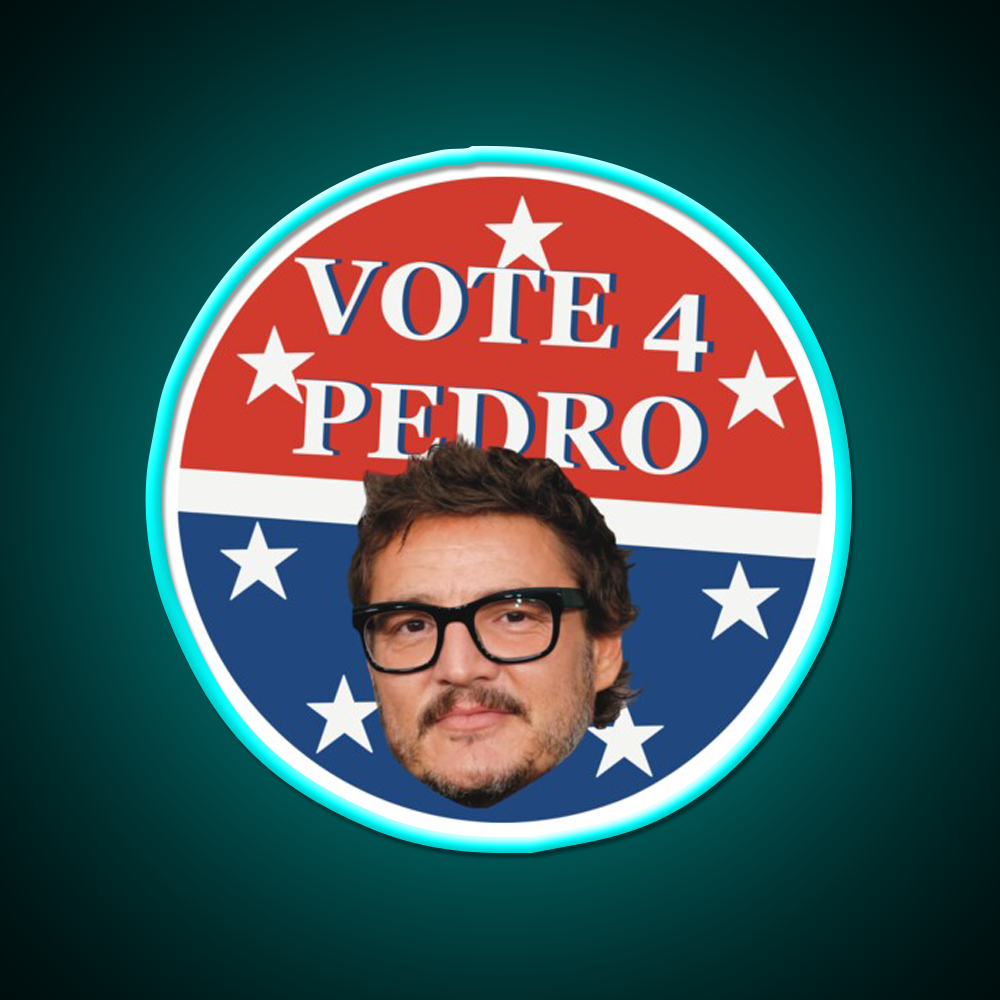 Vote 4 Pedro Whiskey Drink Bar Led Neon Sign Rgb Color