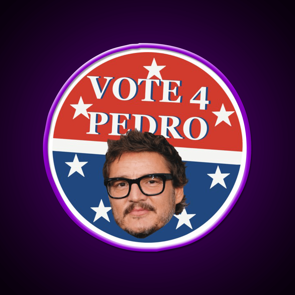 Vote 4 Pedro Whiskey Drink Bar Led Neon Sign Rgb Color - Shineneon