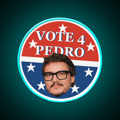 Vote 4 Pedro Whiskey Drink Bar Led Neon Sign Rgb Color - Shineneon