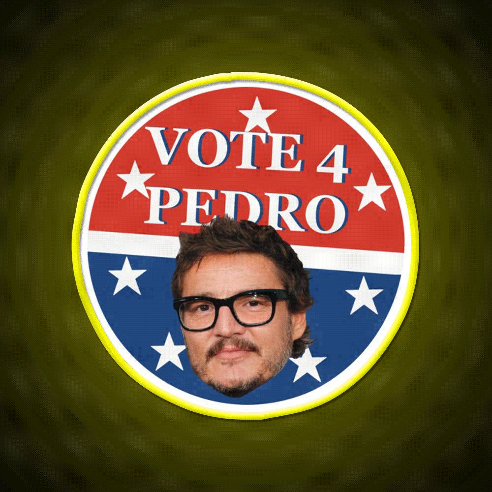 Vote 4 Pedro Whiskey Drink Bar Led Neon Sign Rgb Color