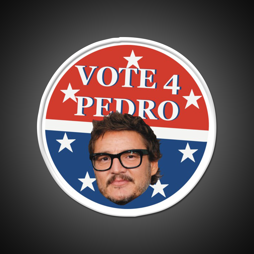 Vote 4 Pedro Whiskey Drink Bar Led Neon Sign Rgb Color