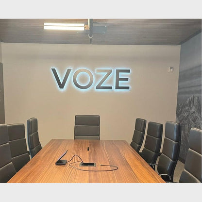 Voze 3D Backlit Channel Letters Led Light Sign