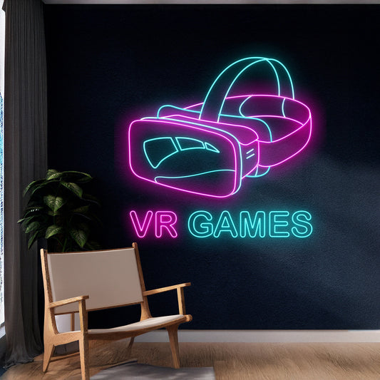 Vr Games Neon Sign Virtual Reality Led Sign