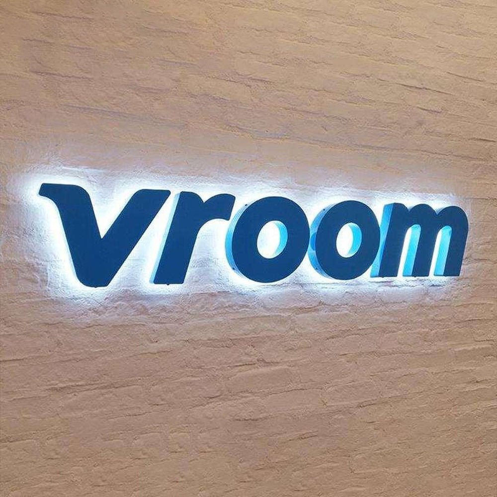 Vroom 3D Backlit Letters Business Metal Led Sign - Shineneon