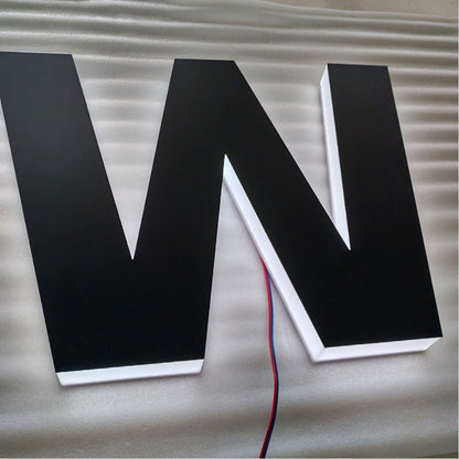 W 3D Backlit Channel Letters Led Light Sign - Shineneon