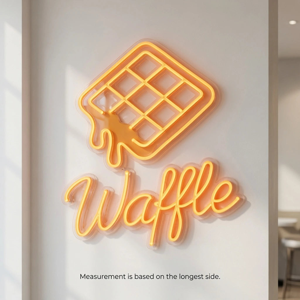 Waffle Business Wall Decor LED Neon Sign - 04 Size Image