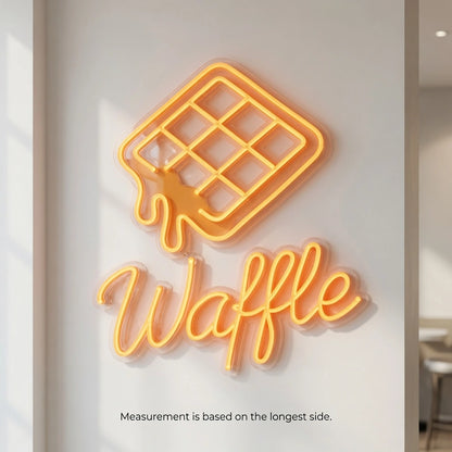 Waffle Business Wall Decor LED Neon Sign - 04 Size Image