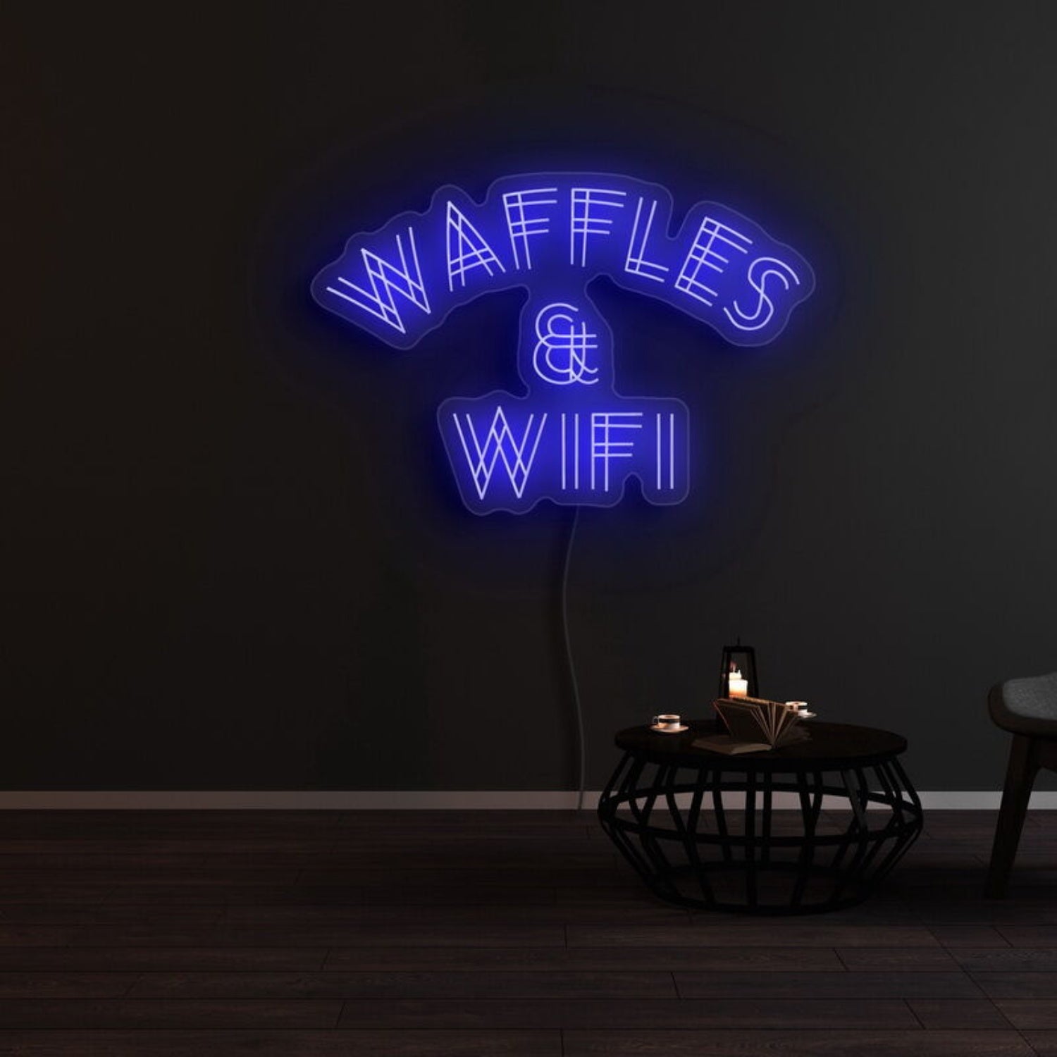 Waffles And Wifi Led Neon Sign - Shineneon