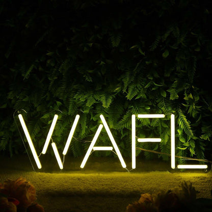Wafl Yellow Led Neon Sign - Shineneon