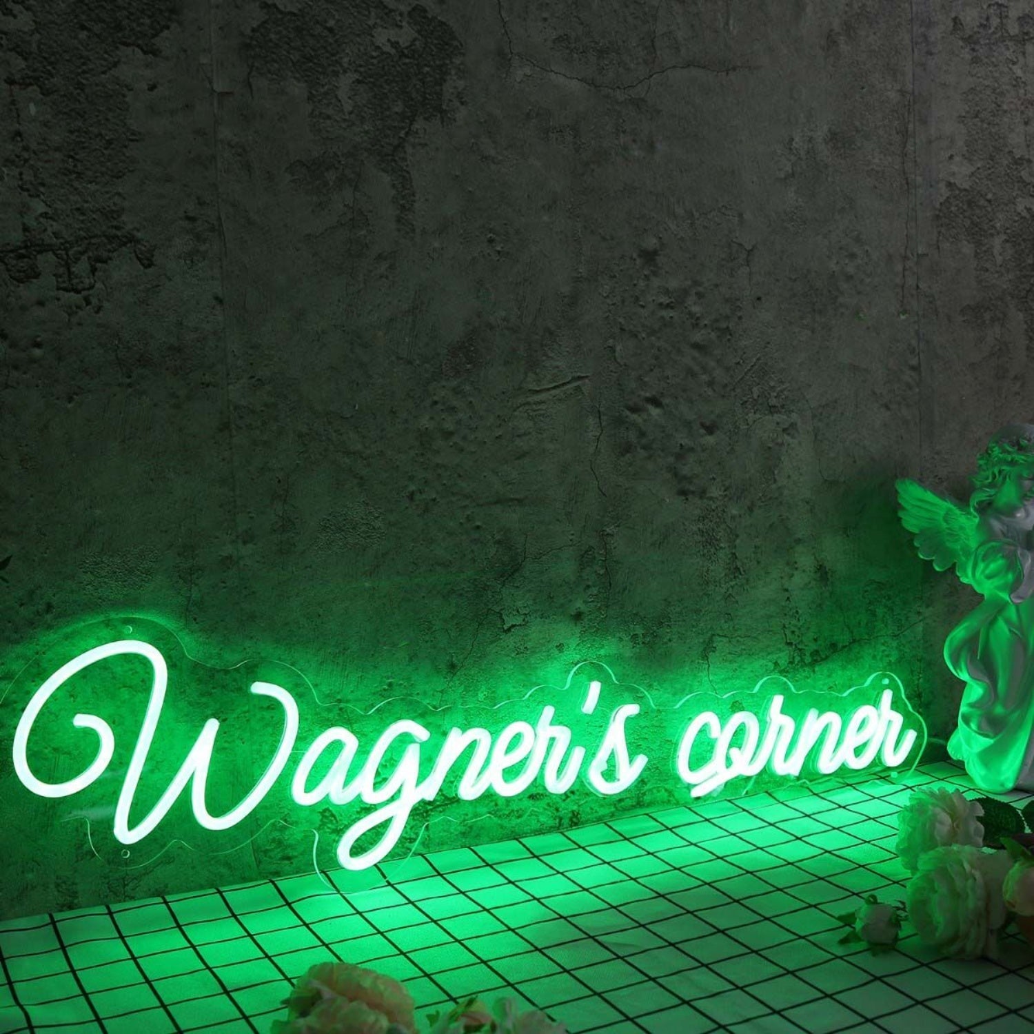 Wageners Corner Green Led Neon Sign - Shineneon