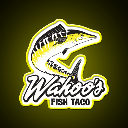 Wahoos Fish Taco Resto Fast Food Led Neon Sign For Burger Place Rgb Color - Shineneon
