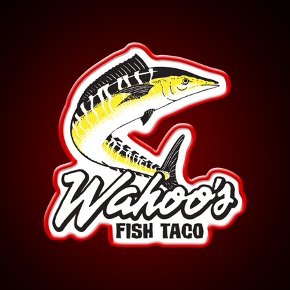 Wahoos Fish Taco Resto Fast Food Led Neon Sign For Burger Place Rgb Color - Shineneon