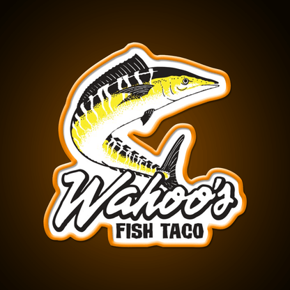 Wahoos Fish Taco Resto Fast Food Led Neon Sign For Burger Place Rgb Color - Shineneon