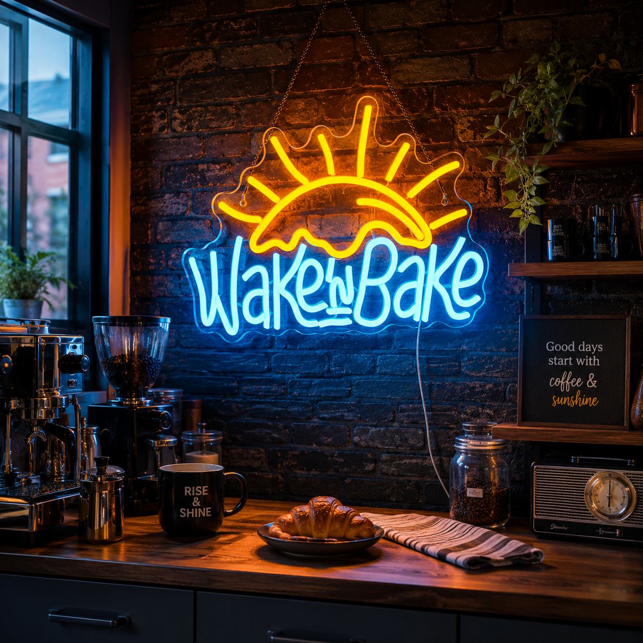 Wake And Bake LED Neon Sign - 02 High-Converting Product Image